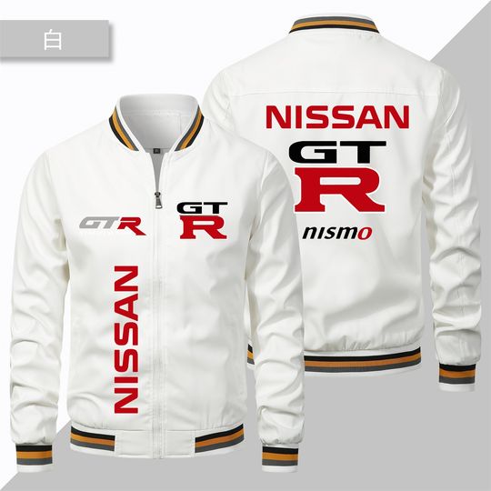 Discover 2025 Men's Autumn/Winter New Product Jacket, NISSAN Logo Printed Casual Baseball Style Men's Jacket, Outdoor Cycling Jacket