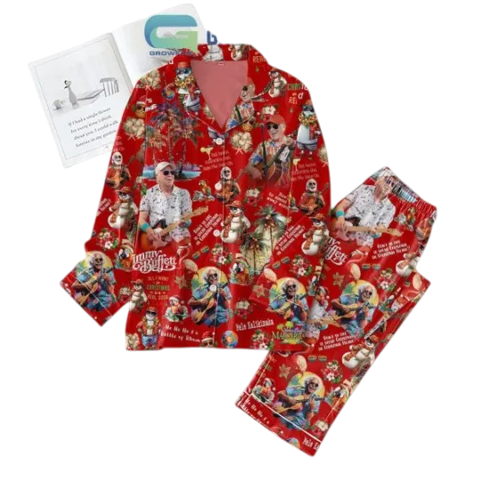 Jimmy Buffett All I Want For Christmas Is A Real Good Pajamas Set
