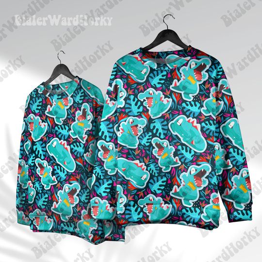 Discover Crocodile ToTo Hoodie Sweatshirt Water Type Hoodie Shirt Anime Gifts