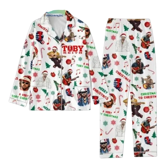 Toby Keith Merry Christmas Old Man Pajamas Set