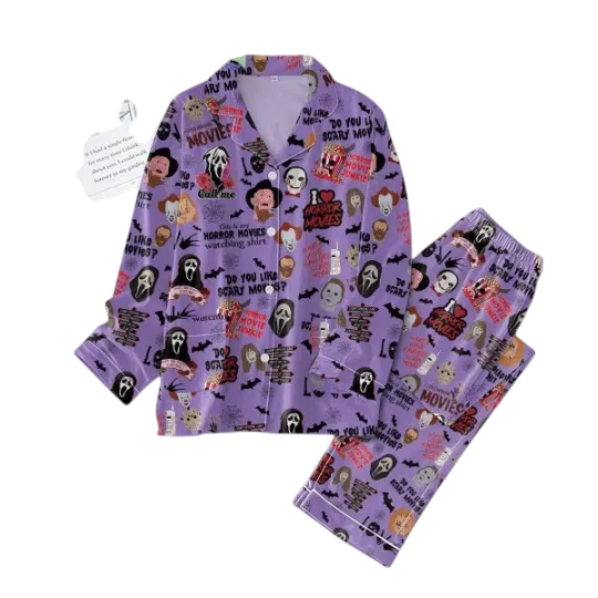 Discover This Horror Movies Junkie Call Me Do You Like Scary Movies Pajamas Set