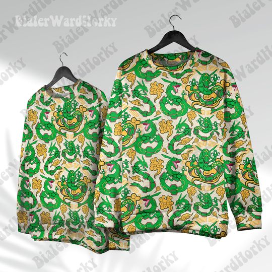 Discover Rayquaza Hoodie Sweatshirt - Dragon Anime Sweatshirt Shirt - Flying Type Gift for Video Game Fans