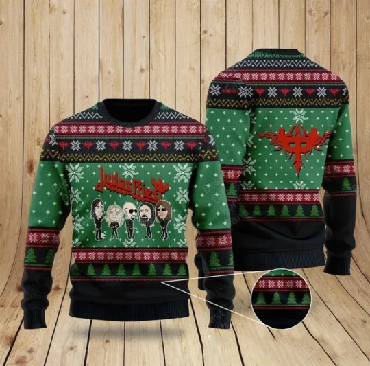 Judas Priest ugly sweater Full Size Merry Christmas Gifts For Fan