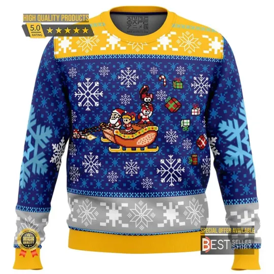 Mega Man Video Game Ugly Christmas Sweatshirt Mega Man Bass Ugly Sweater Mega