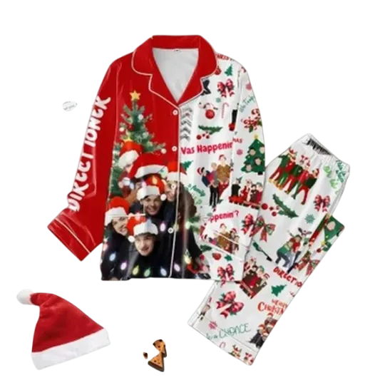 One Direction Merry Christmas Pajamas Set for Adults