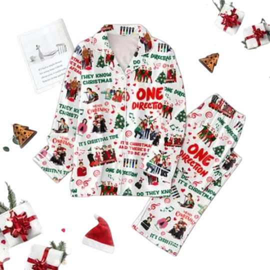 One Direction They Know Christmas Pajamas Set