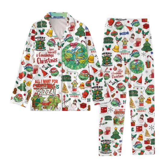Discover Have Yourself A Cowabunga Christmas Pajamas Set