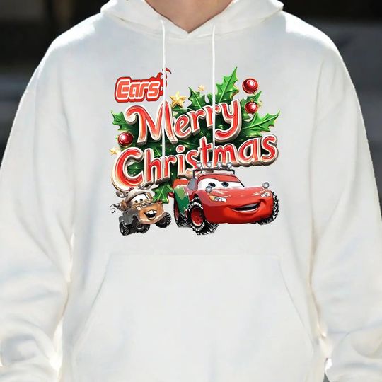 Discover Disney's Autumn and Winter Car Movie Lightning McQueen and Tooth Christmas Hoodies - and Unisex Long-sleeved Hoodies