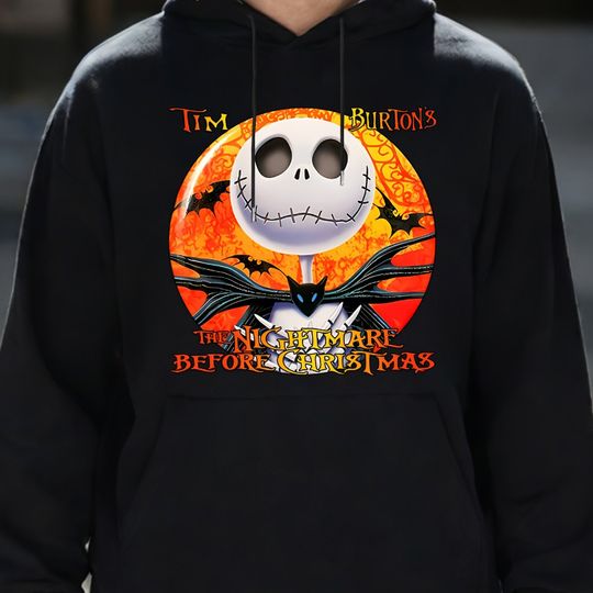 Discover Disney's "The Nightmare Before Christmas" Jack Scrington Hoodie for Autumn and Winter - Official Tim Inspiration Hoodie