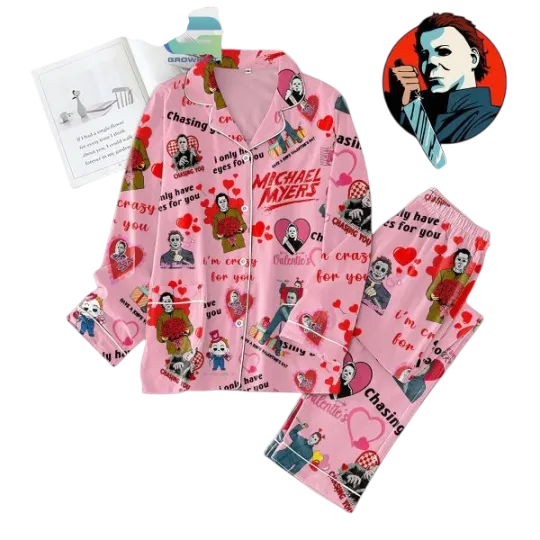 Michael Myers Valentine Pajamas Set