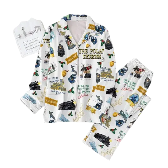Discover The Polar Express The Bell Still Rings For All Who Truly Believe Pajamas Set