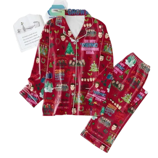 Merry Christmas Happy Holidays NSYNC Reunion Era Pajamas Set