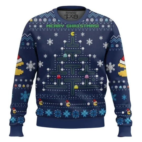 Discover Pinetree Pac-man Ugly Christmas Sweater