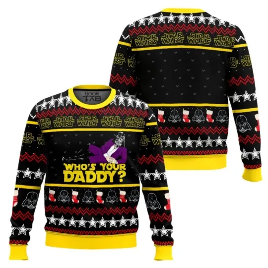 Discover Vader Who’s Your Daddy Star Wars Ugly Christmas Sweater