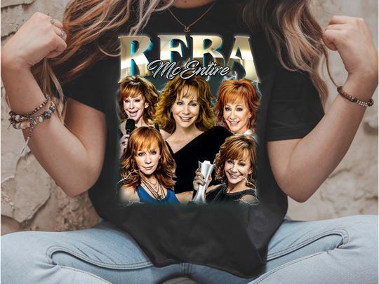 Discover Reba McEntire Bootleg T-Shirt Retro Country Music Tee Vintage Reba Concert Western Cowgirl Fan Gift