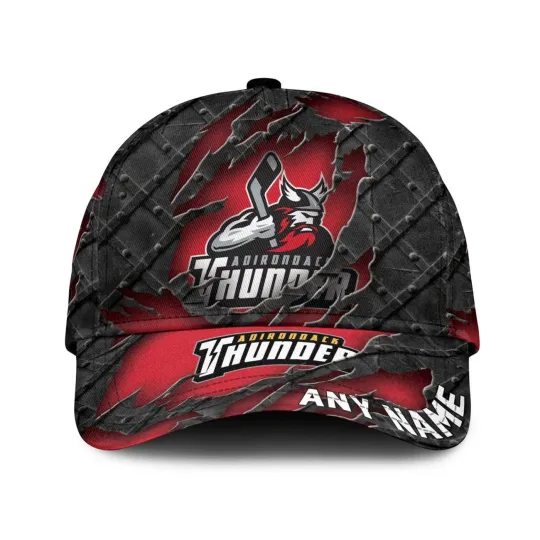 Discover Adirondack Thunder Personalized Name Black Metal Design Classic Cap