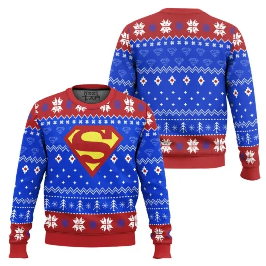 Superman Christmas Ugly Sweater