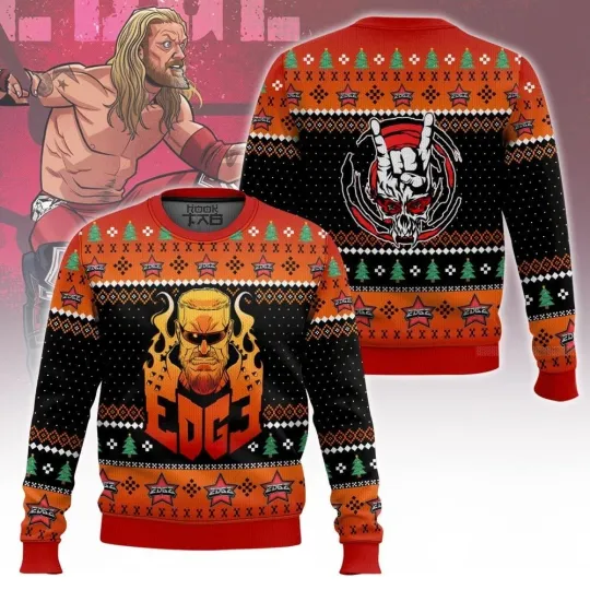 Discover Adam Copeland Edge Wrestling Entertainment Ugly Christmas Sweater
