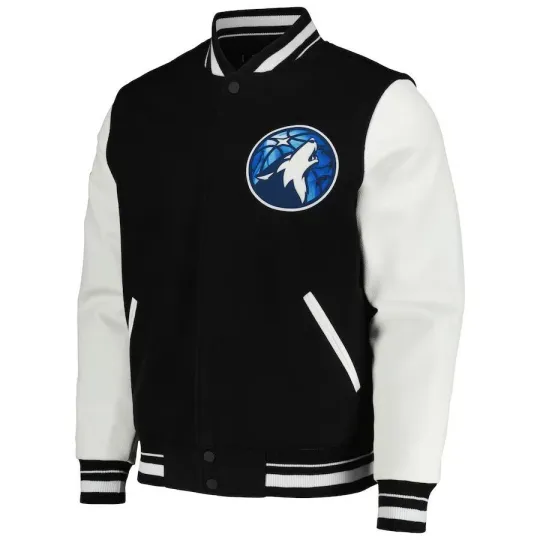 Minnesota Timberwolves Baseball Jacket, Basketball Team Fan Gift