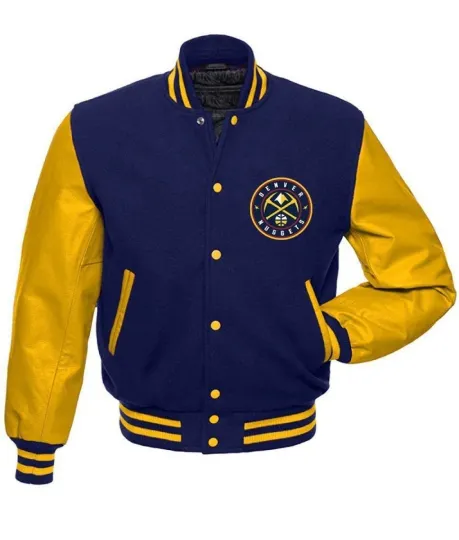 Denver Nuggets Baseball Jacket, Basketball Team Fan Gift
