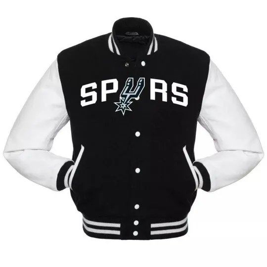 San Antonio Spurs Baseball Jacket, Basketball Team Fan Gift