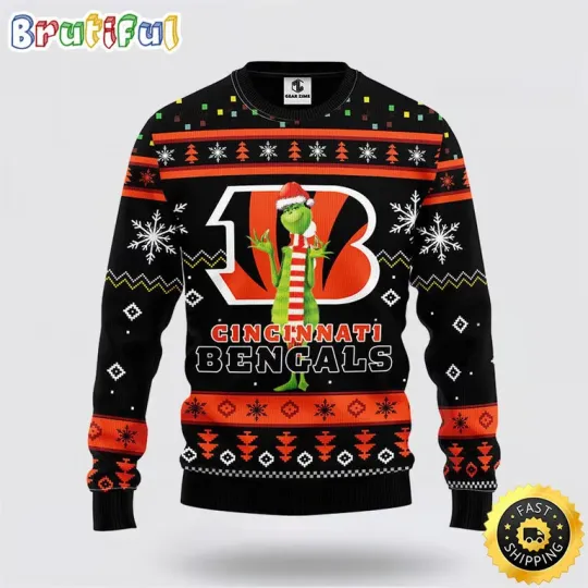 Discover Cincinnati Bengals Ugly Christmas Sweater with Funny Character