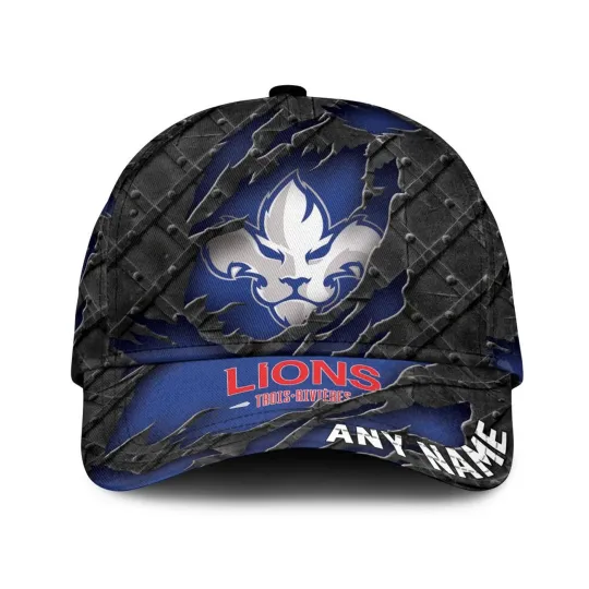 Discover Trois-Rivières Lions Personalized Name Black Metal Design Classic Cap