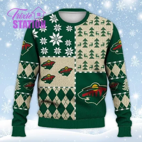 CBJ Christmas 3D Hoodie Ice Hockey Ugly Sweatshirt