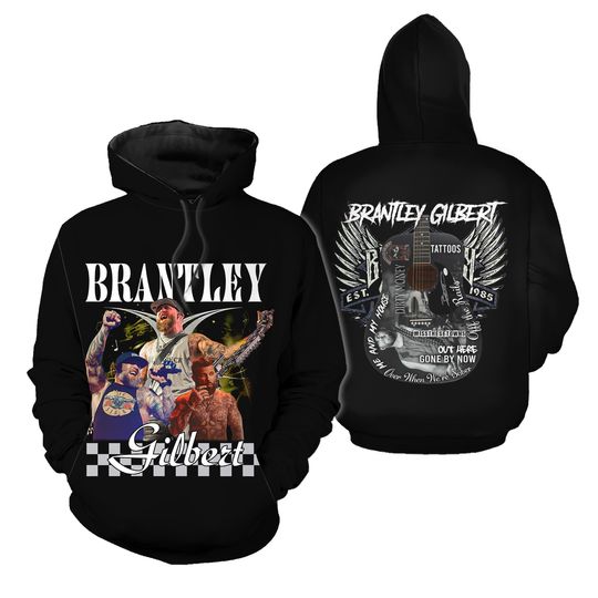 Brantley Gilbert Off The Rails Tour 2024  Hoodie, Gift For Fan