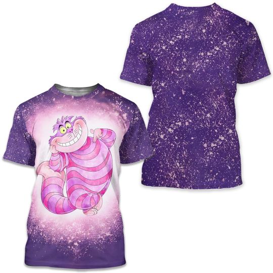 Cheshire Cat inspired tee shirt, We're all mad here tee shirt, Mad Hatter tee shirt