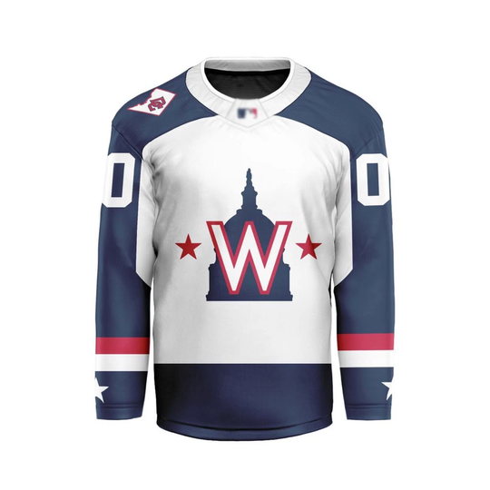 Discover Personalize Washington Nationals Away Hockey Shirt Men's Fan Gear Christmas Gift