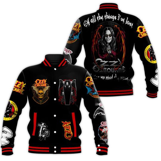 Black Sabbath X Ozzy Osbourne Baseball Jacket Unisex