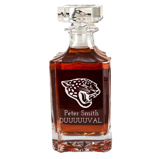 Carolina Panthers - Engraved Football Whiskey Decanter, Whiskey Lover Gift, Gift For Him, Football Fan