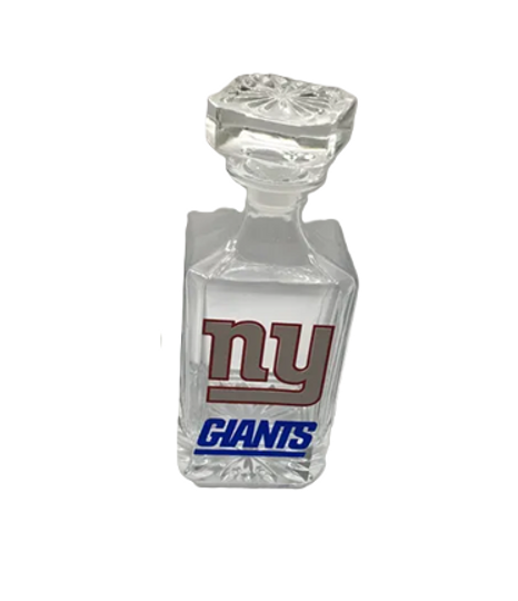 NY Giants Whiskey Decanter with Rock Glasses - Football Christmas Gift