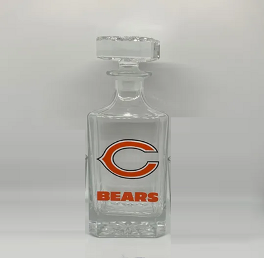 Chicago Bears Whiskey Decanter - Football Gift for Him