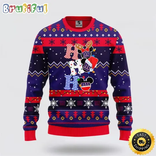 Discover New York Giants Mickey Christmas Ugly Sweater