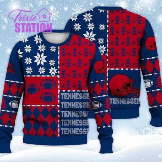 Discover New York Ugly Christmas 3D Hoodie, Retro Football Xmas Sweater