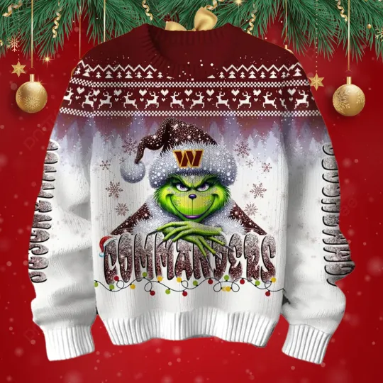 Discover Commanders funny character Stole Ugly Christmas Sweater