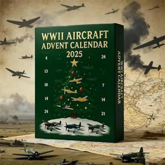 Discover Acrylic Advent Calendar Blind Box Aircraft 24 Days Christmas Countdown Calendar 2D Ornament