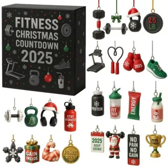 Discover Acrylic Advent Calendar Box with 24 Compartments for Holiday and Gym Themed Decor