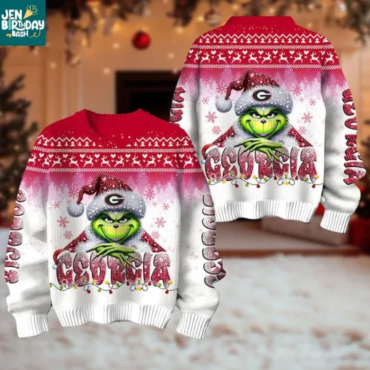 Discover Georgia funny character Stole Bulldogs Disney Ugly Christmas Sweater