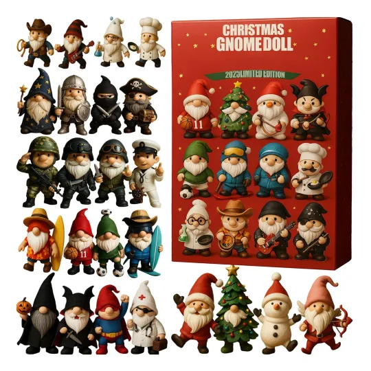 Discover 2025 Gnome Acrylic Advent Calendar Christmas Countdown 24 Days Home Decor