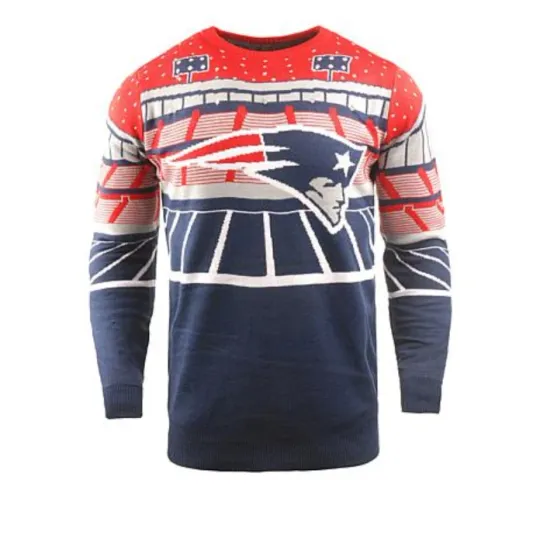 Discover N.E.W ENGLAND Football Bluetooth Light-Up Ugly Sweater football, Gift For Fan