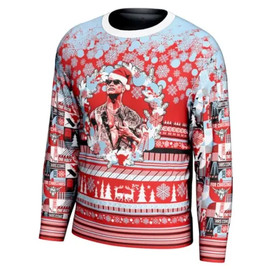 Discover The Rock Christmas Wrestling Ugly Sweater for Men