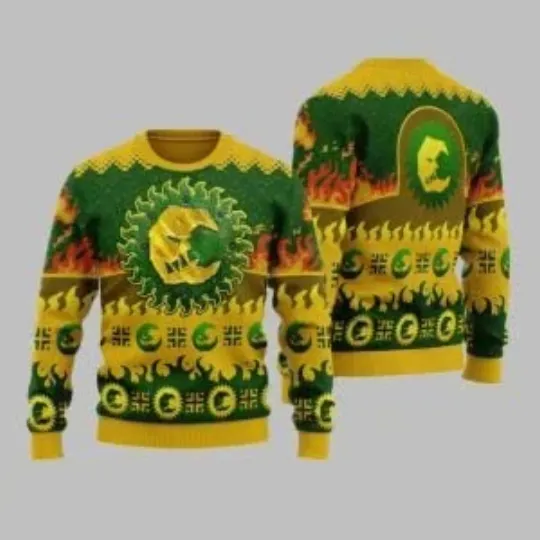 2025 Christmas Warhammer Bad Moon Orks Ugly Sweater