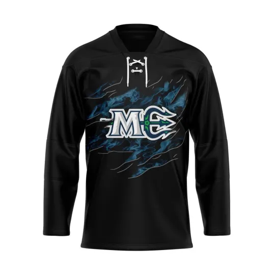 Discover Personalized Maine Mariners Special Design Lace Hockey Shirt