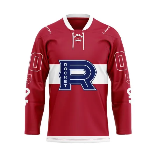 Discover Personalized Laval Rocket 2024 Home Lace Hockey Shirt Design