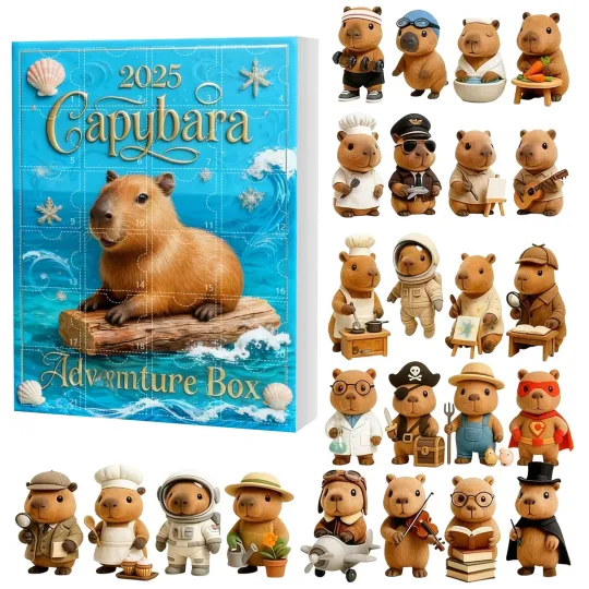 Discover Capybara Advent Calendar 2025 24 Days Countdown Calendar Costumed Capybara 2025