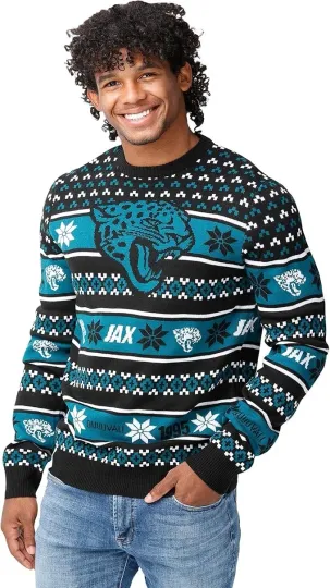 Discover Team Big Logo Ugly Sweater Jacksonville Football , Gift For Fan