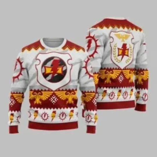Discover 2025 Christmas Warhammer White Scars Ugly Sweater